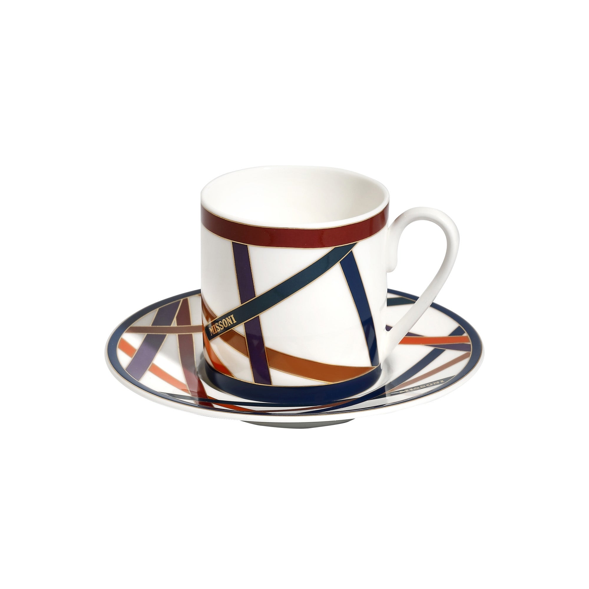 MISSONI - COFFEE CUP / COFFEE CUP & SAUCER - CYLINDRIC SHAPE - 0.1 L - SET 6 PCS
